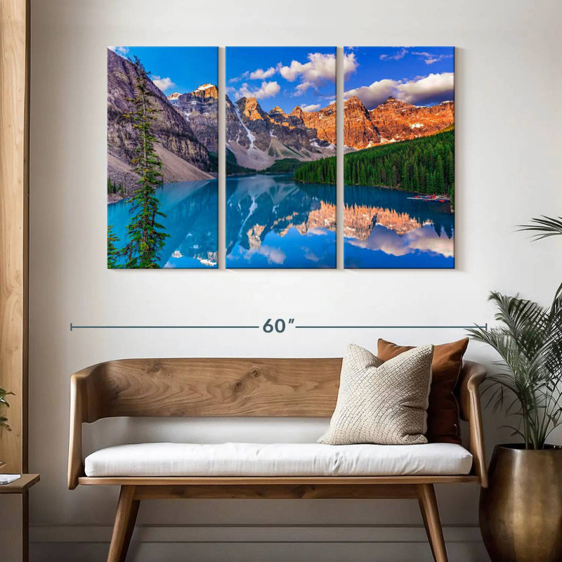 Alvord au lac Moraine, H 32 po x l 50 po