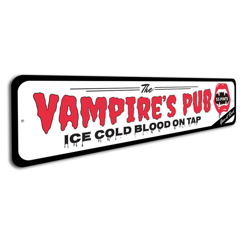 Plaque de pub en aluminium Ice, H 4 po x l 18 po x P 0,04 po