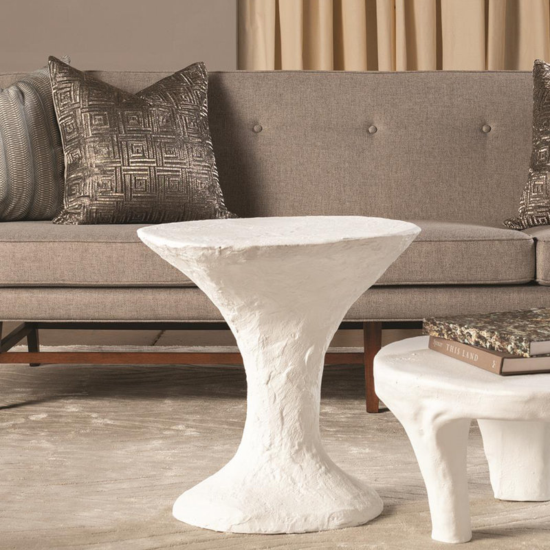Primitive Accent Table-Soft White