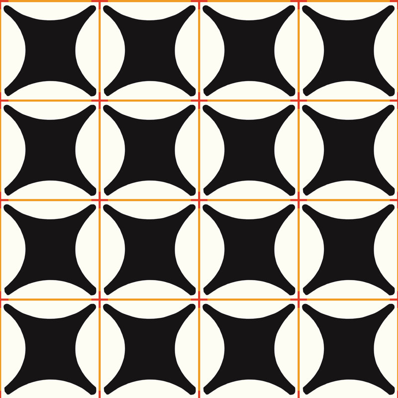 Traveler Tile Wallpaper, Onyx, Non-Pasted