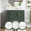 Ensemble de meuble-lavabo avec lavabo en céramique et 3 tiroirs-459464999