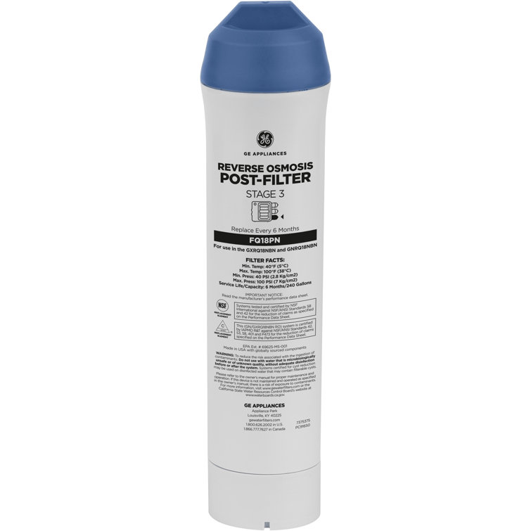GE Reverse Osmosis Filtration System