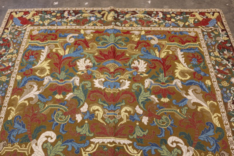 Wool Area Rug in Brown/Yellow/Blue