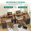 L-Shaped Computer Desk With 4 Drawers, Gaming Desk With Power Outlet And Monitor Stand, Corner Desk-2137615576