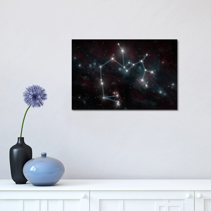The Constellation Sagittarius the Archer 1 Piece Wrapped Canvas Wall Art, 30.48 cm H x 45.72 cm W