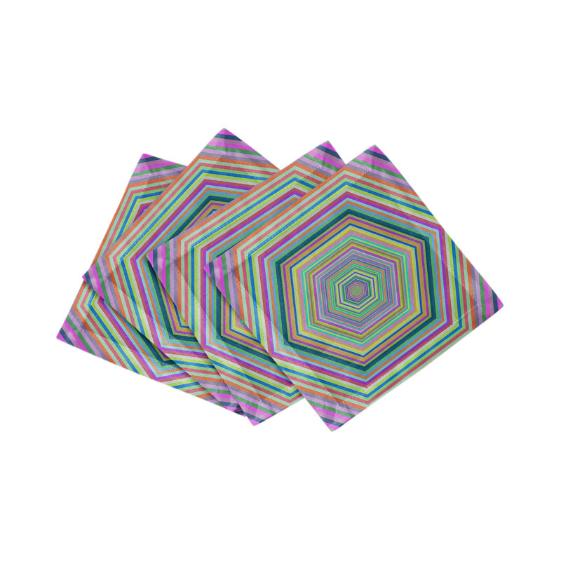 Hex Dylan Cotton Sateen Cocktail Napkins