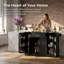 Buffet 4 portes, 1 tiroir avec tablettes réglables et barre à vêtements-129059943
