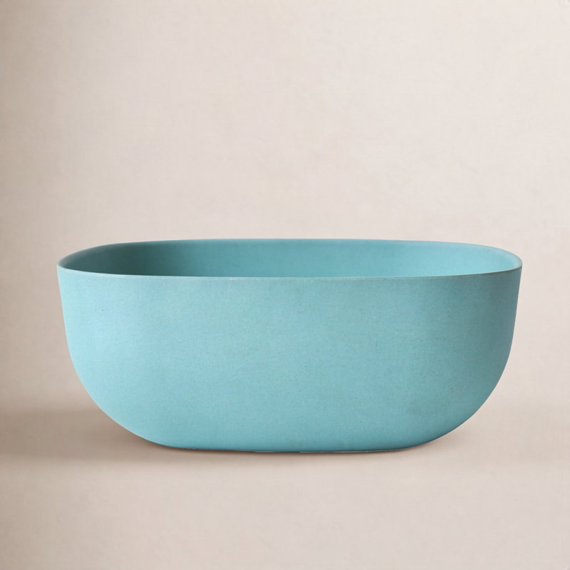 Gusto Bamboo Large Salad Bowl, Lagoon