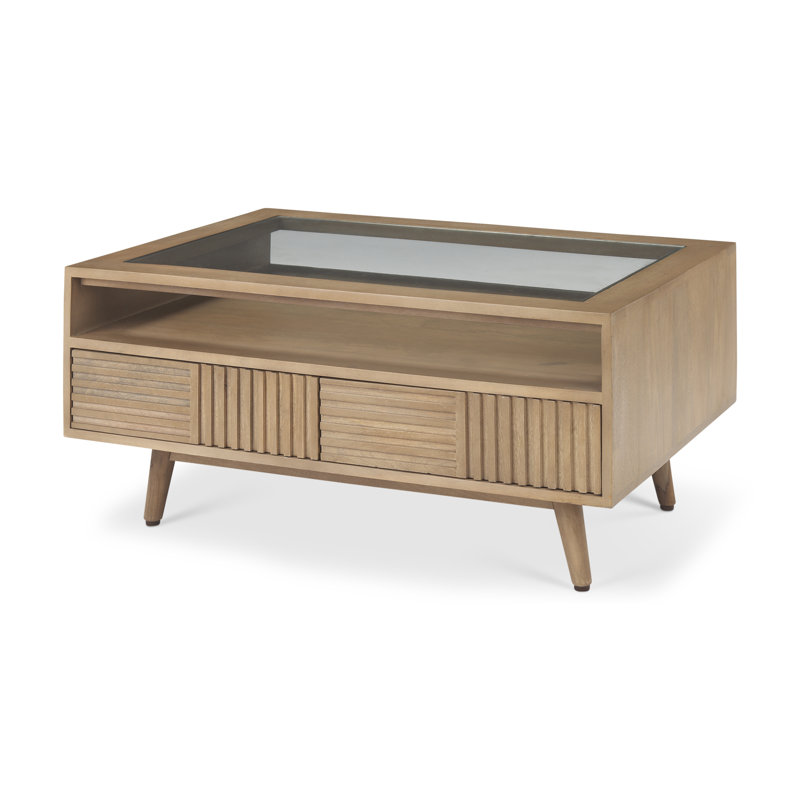 Glass Top Single Coffee Table