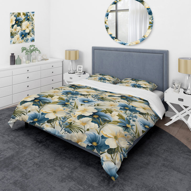 Literie Coastal Elegance III, Housse de couette simple + 1 taie décorative stan