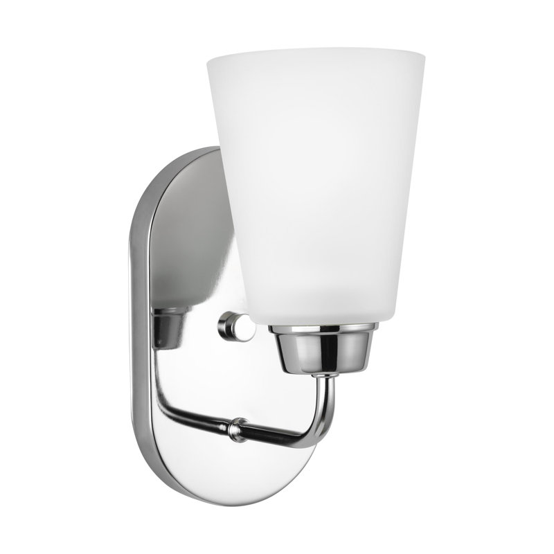 Kerrville One Light Wall / Bath Sconce from Generation Lighting , Chrome, No