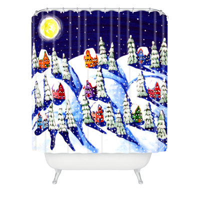 Rideau de douche simple silent night Faustine