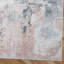 Tapis abstrait en chenille tissé à la machine en rouge / gris-87046146