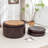 27.5‘’ Wide Genuine Leather Storage Ottoman With Two Floor Cushion-978537641