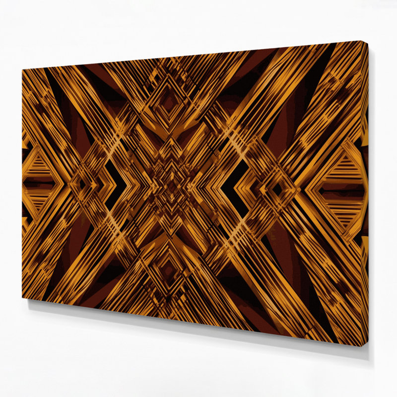 Art sur toile rouge Op Art 89, 11" H x 14" W
