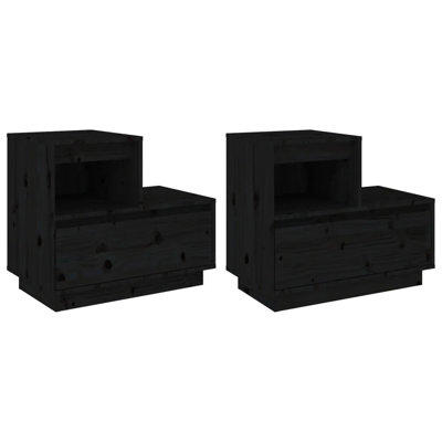 McNab 60cm W Solid Wood Bedside Table