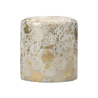 Lux Leather Pouf