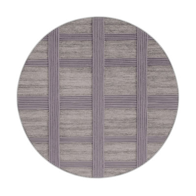 Tapis d'intérieur et d'extérieur à carreaux gris