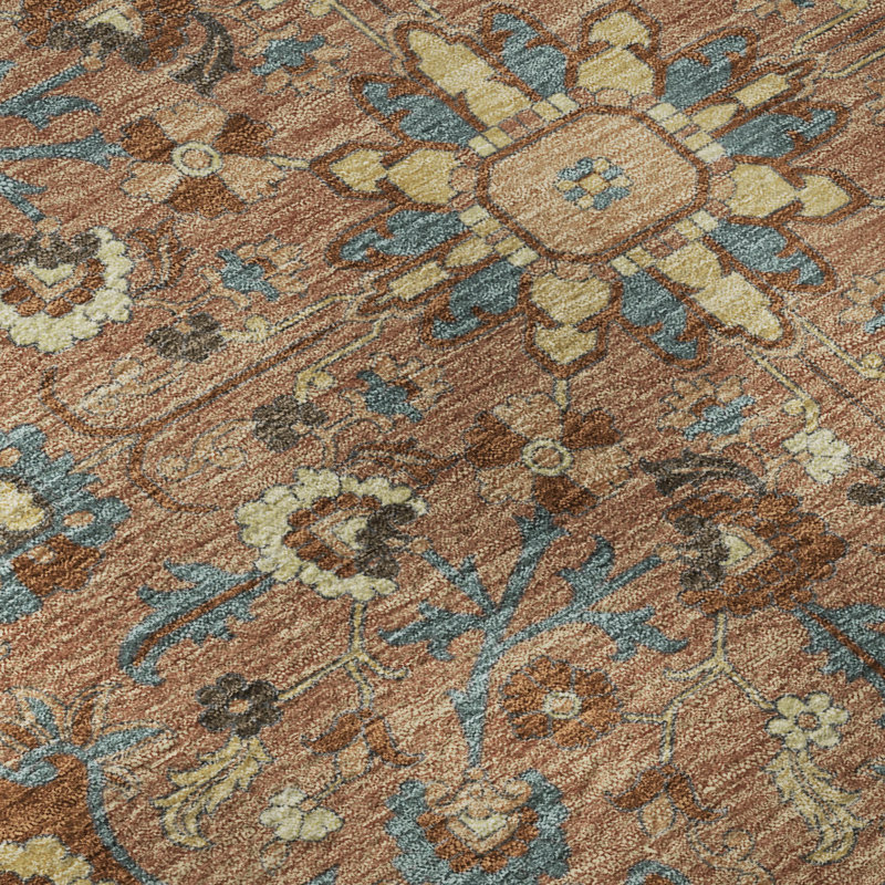Tapis Global Premium lavable à la machine Villers AMF2564, Paprika, 8' x 10'