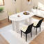 Table de salle à manger en bois avec 4 chaises pour la maison et la cuisine