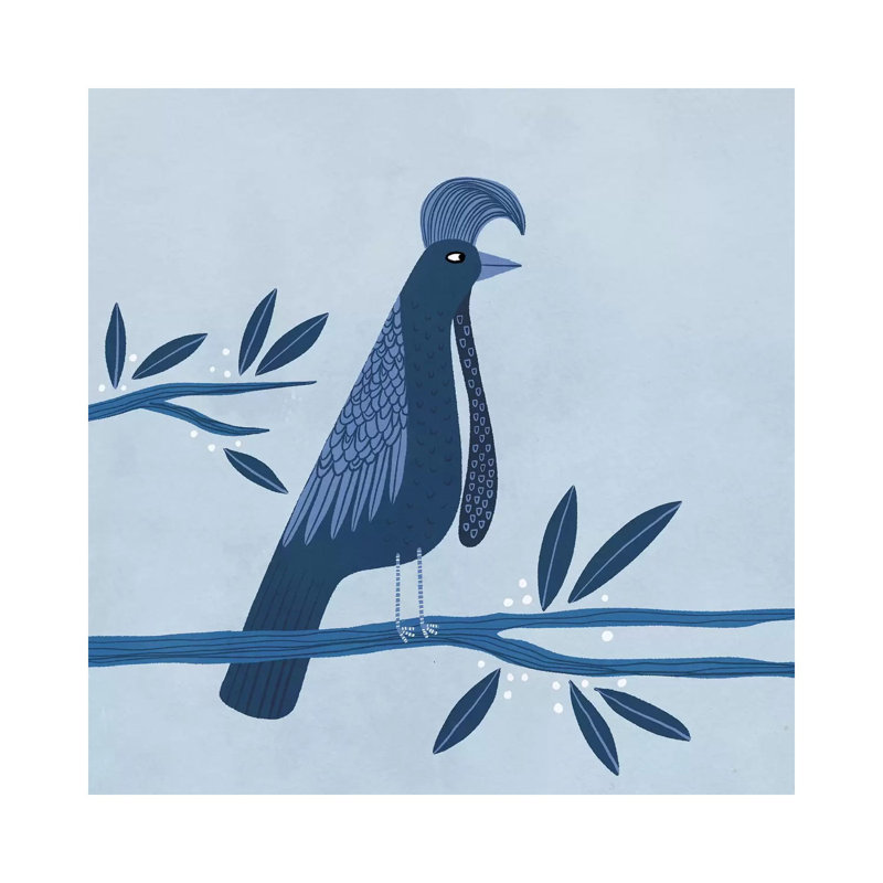 Umbrellabird by Nic Squirrell - Print on Canvas, Wrapped Canvas, 93.98 cm H x 93.98 cm W x 1.91 cm D