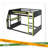Full-Size Gaming Bunk Bed With Side-Mounted Oversized RGB Desk, USB Charging Ports & Cable Grommet, LED Light Strip, Heavy-Duty Esports Loft Frame – Cool Design-756494245