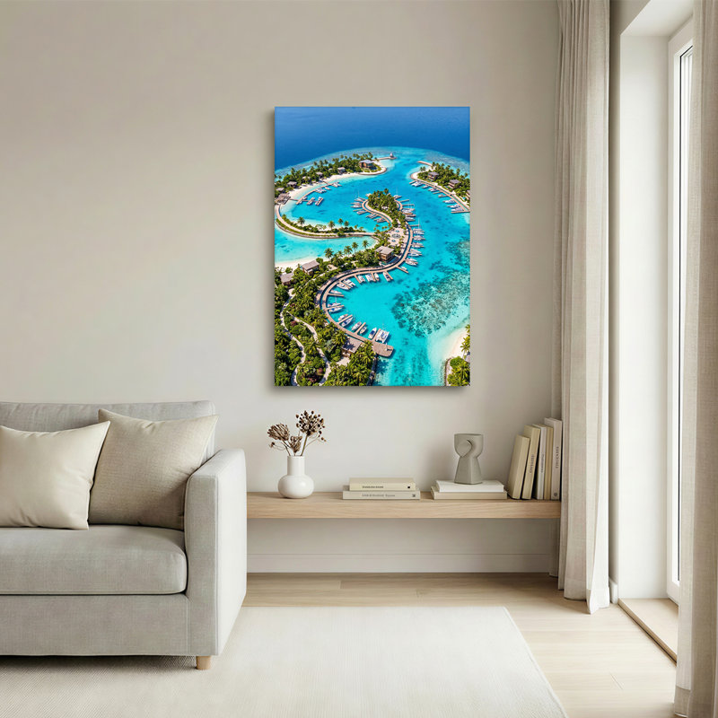 Art mural sur toile, Marina, H 48 po x l 36 po