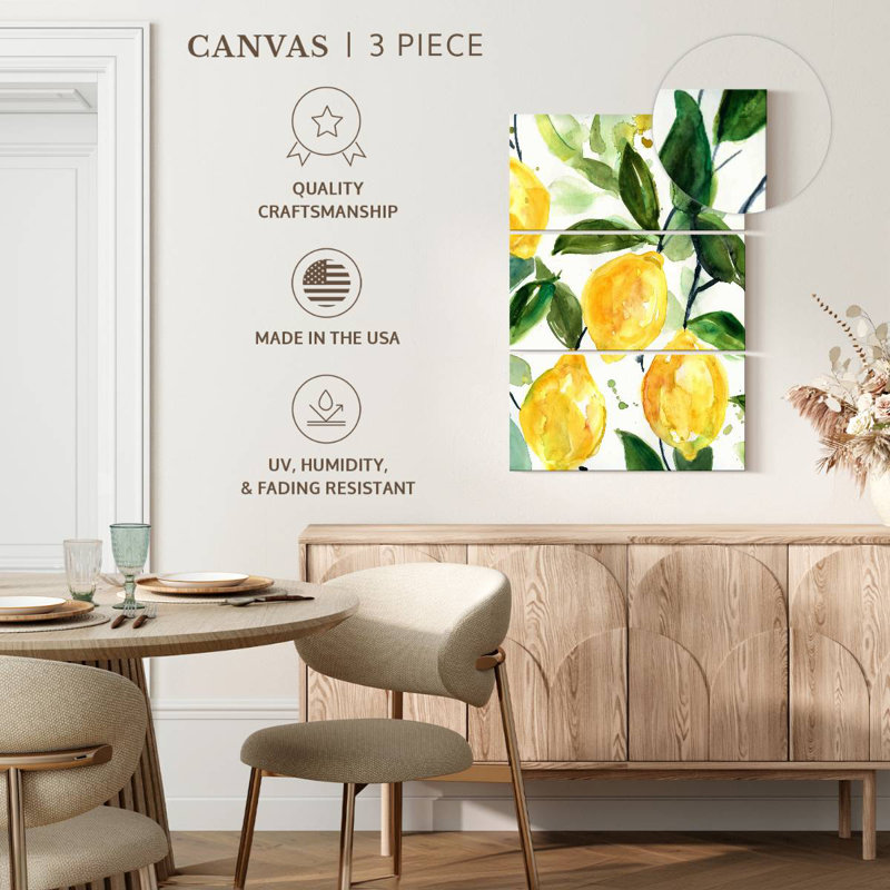Yarlin Lemony Branch II, 57" H x 36" W