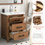 Meuble-lavabo de salle de bain 24 po avec lavabo en céramique, meuble de rangement moderne