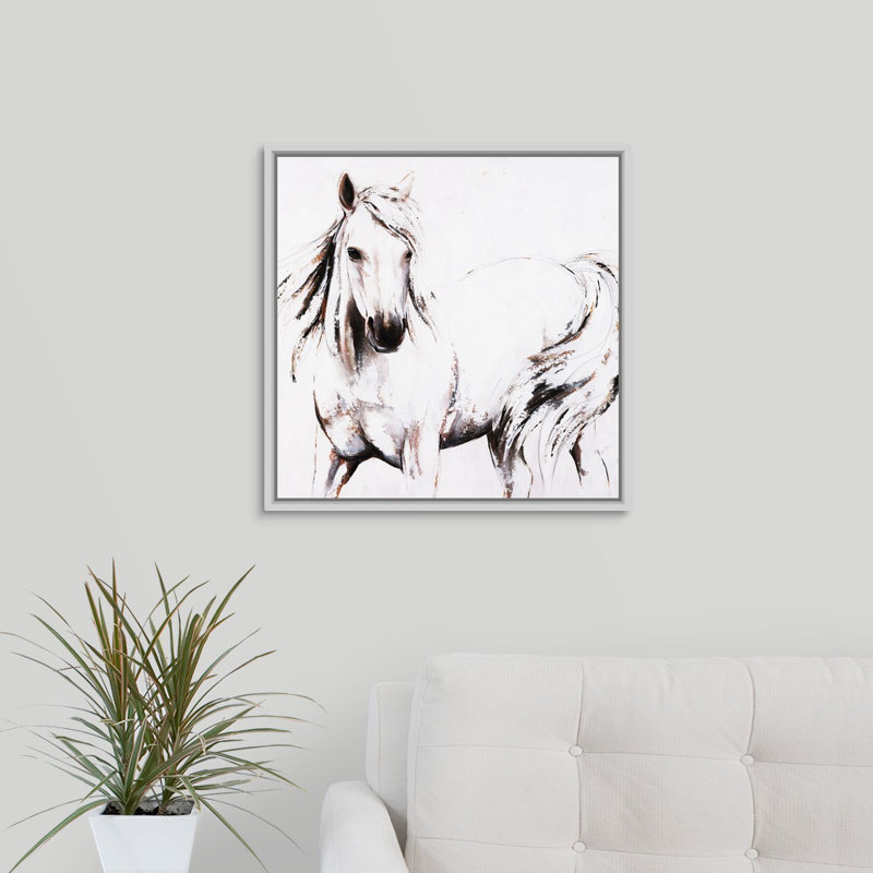« tennessee », peinture sur toile, Cadre flottant blanc, H 21,7 po x l 21,7 po x p 1,75 po