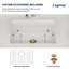 Évier de cuisine à simple cuve encastrable avec accessoires Fireclay 27 po x 19 po x 10 po