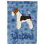 Caniche en polyester à 2 côtés 40 x 28 po standard welcome drapeau maison-957493137