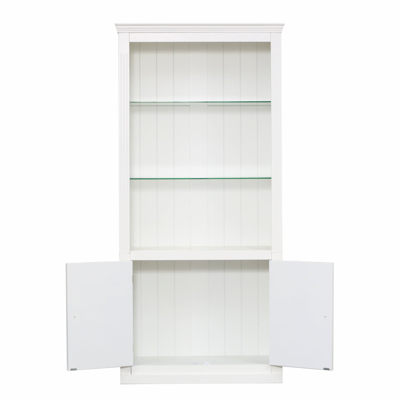 Grandes tablettes de 78,75 po avec plafonnier réglable à DEL 5 couleurs, bibliothèques de style rétro avec tablettes en verre trempé