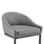 Tabouret de comptoir en métal noir avec similicuir gris-474866193-474866190-474866191