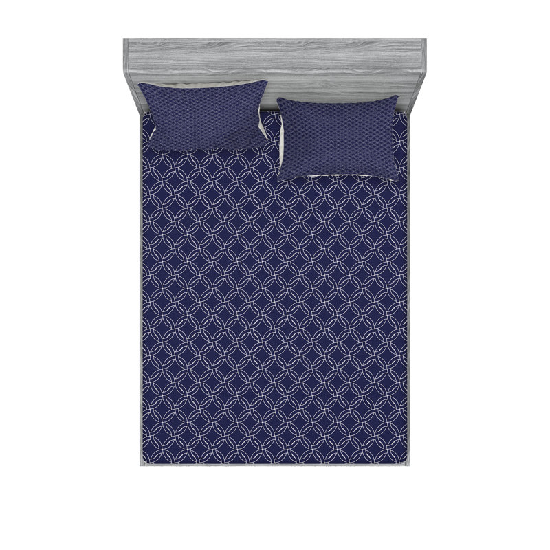 Drap-housse et coussin décoratif gris foncé Ambesonne, gris anthracite, Ensemble de draps pour très grand lit californien