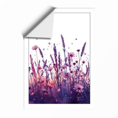 Lavender Twilight Botanical - Framed Print
