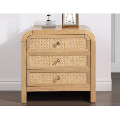 Antanette 26'' W Solid Wood Nightstand