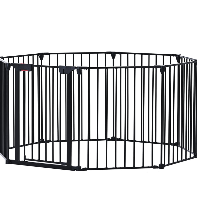 Barrière pour animaux 6 panneaux, H 28,9 po x l 194,49 po x P 29,31 po