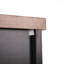 Armoire de rangement 63 "à porte de grange 63" - 2 tiroirs, support de porte, tablettes réglables, grand buffet café-2103499140