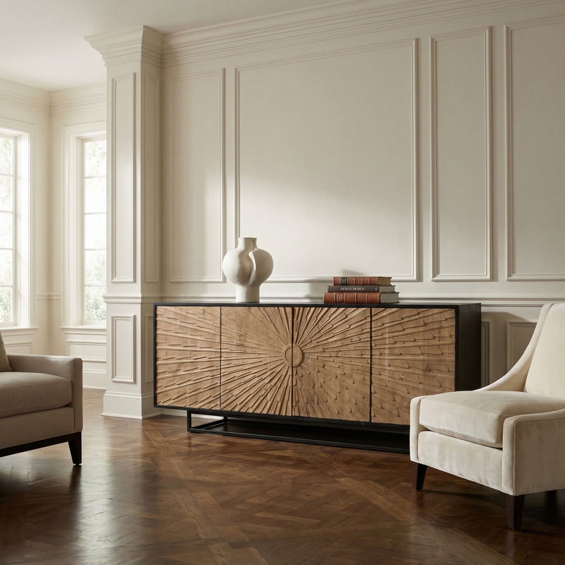 Ra 76'' W Solid Wood Buffet