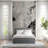 Monochrome Textured Abstract Wall Mural-1881801518