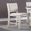 Ensemble de chaises de salle à manger en bois texturé antique