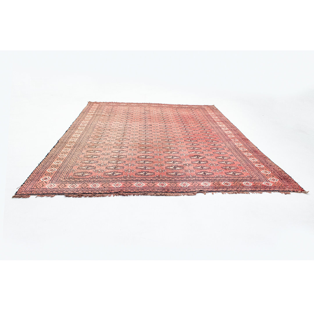 Hand Knotted Wool Red Indoor/Outdoor Rug