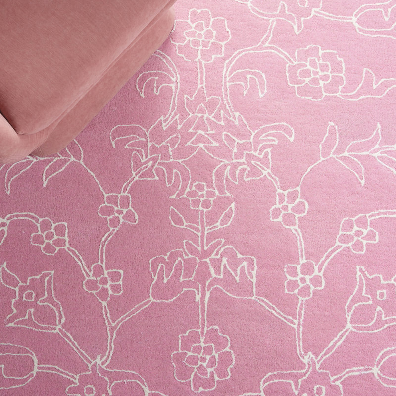 Tapis rose / ivoire Fifth Avenue 135, Rectangle de 5 pi x 8 pi