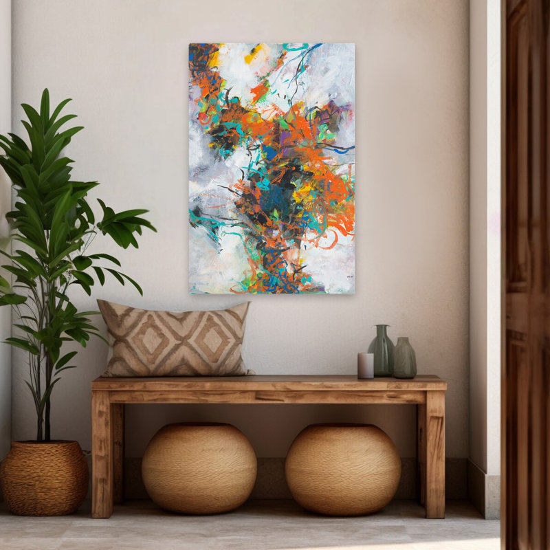 Fracture - Art abstrait, H 48 po x l 32 po