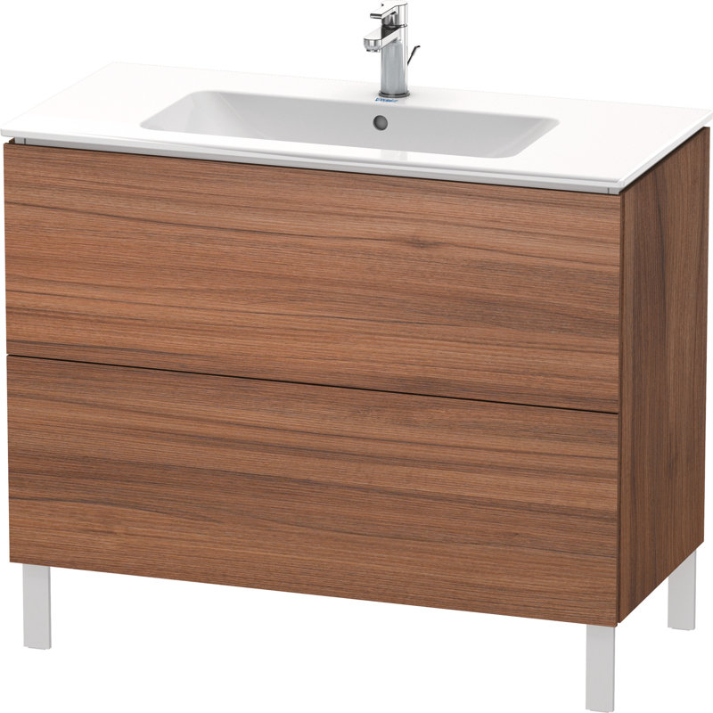 Base de meuble-lavabo simple 40,13 po seulement, Noyer naturel