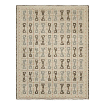 Scandinavian Wool Geometric Area Rug