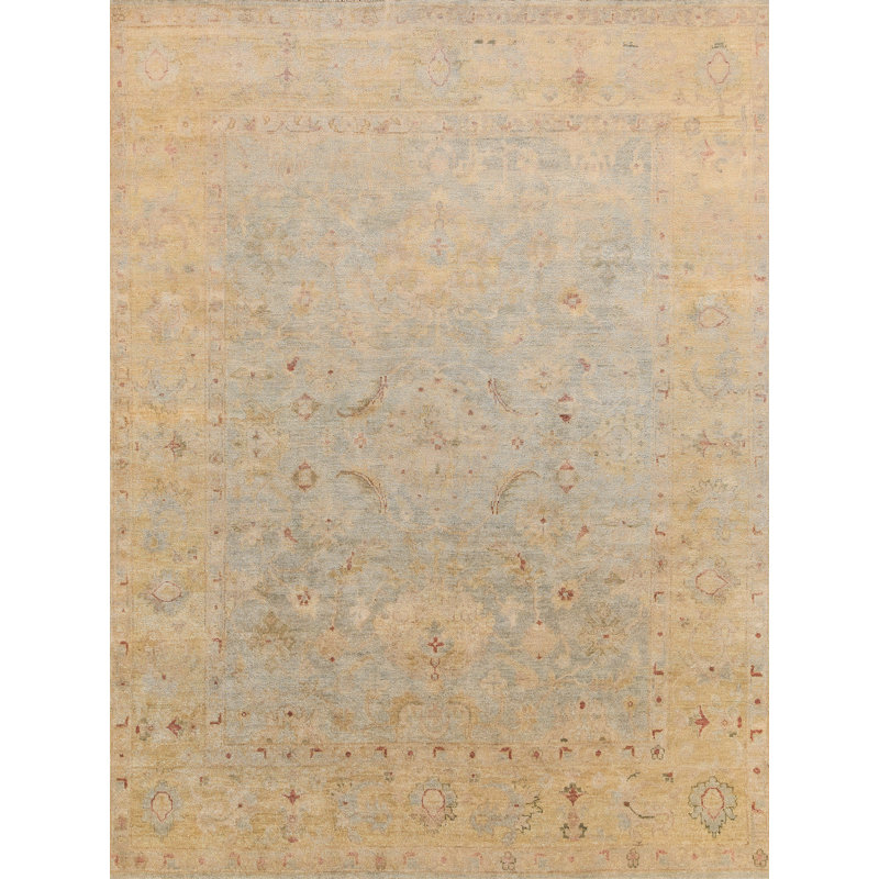 Antique Weave Oushak Wool Oriental Area Rug, Rectangle 9' x 12'