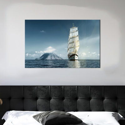 Impression sur toile de coton paysage tropical