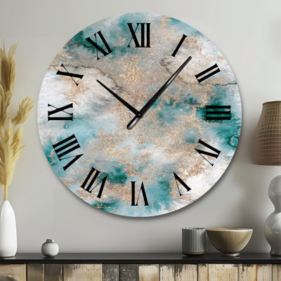 Marble Clouds I - Modern Wall Clock